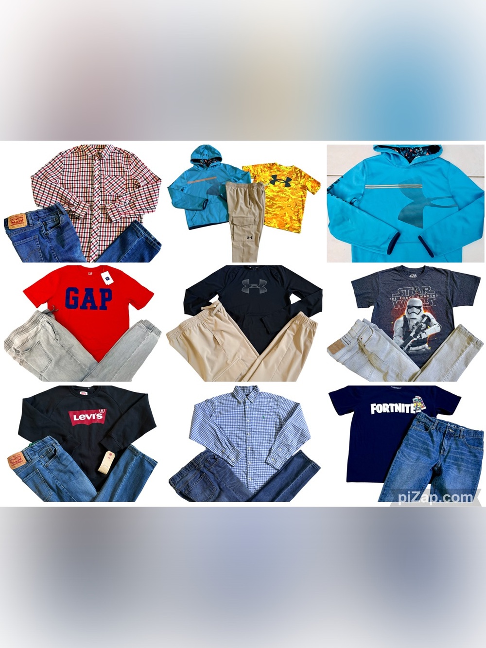 BOYS SIZE 12 RALPH LAUREN, UA, NIKE & GAP CLOTHING BUNDLE!
